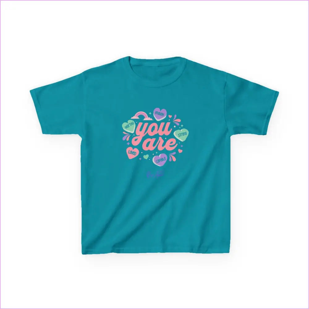 Kids Heavy Cotton™ Tee - Tropical Blue / XS - Kids clothes