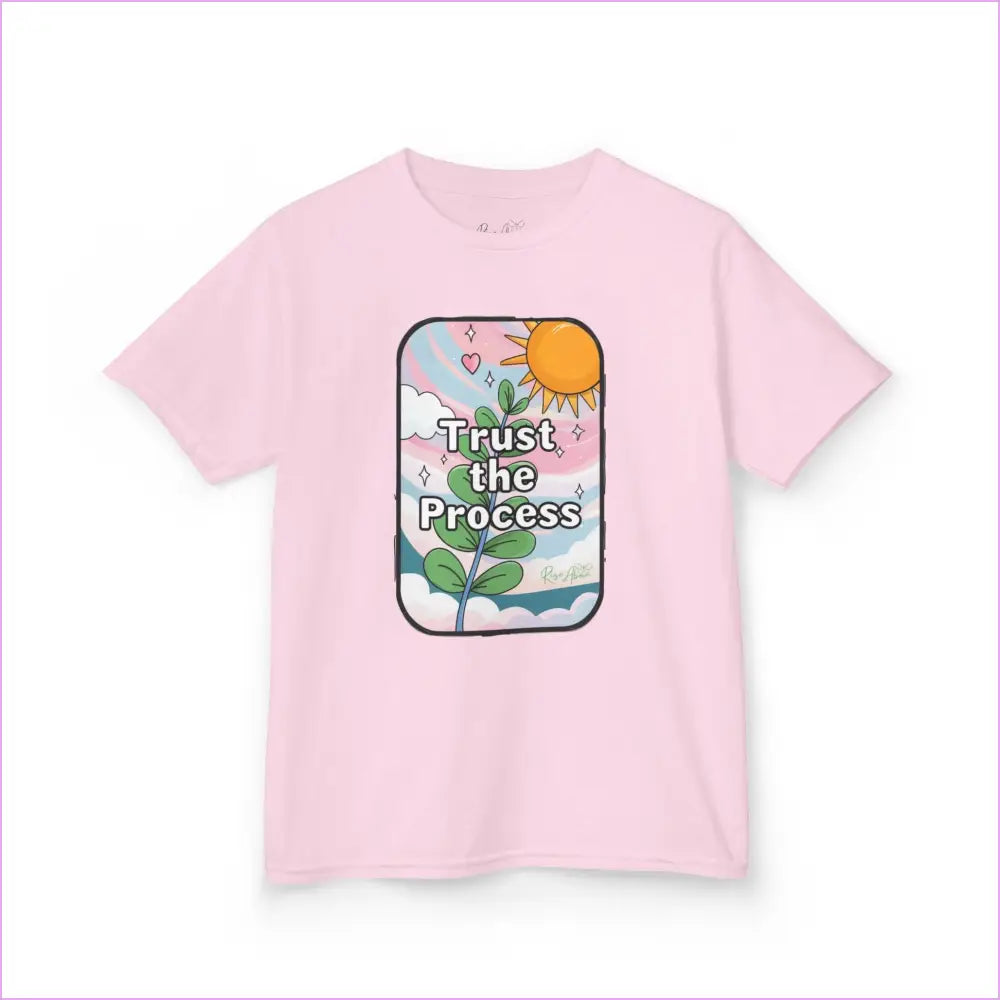 Kids Heavy Cotton™ Tee - ’Trust the Process’ Inspirational Graphic Tee - Kids clothes