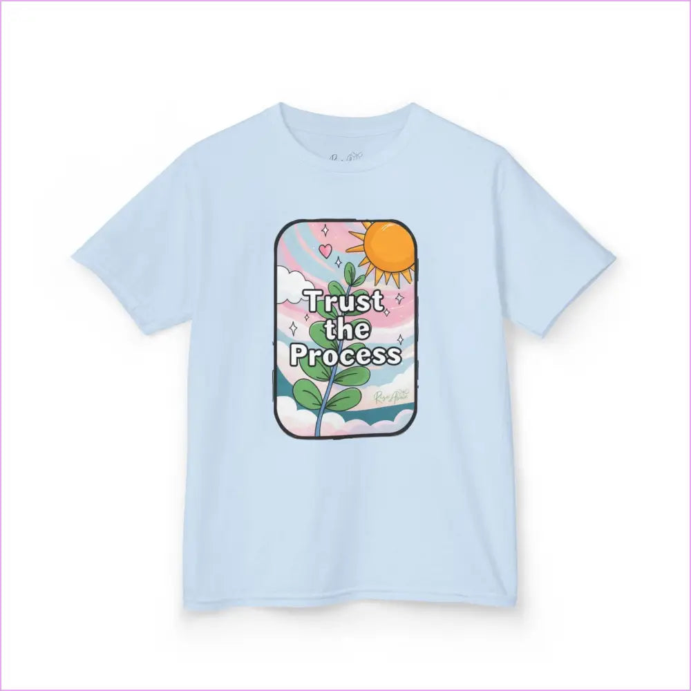 Kids Heavy Cotton™ Tee - ’Trust the Process’ Inspirational Graphic Tee - Kids clothes