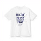 Kids Hustle Grind Pray Tee - Motivational Cotton T-Shirt for Young Dreamers - Kids clothes