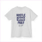 Kids Hustle Grind Pray Tee - Motivational Cotton T-Shirt for Young Dreamers - Kids clothes