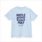 Kids Hustle Grind Pray Tee - Motivational Cotton T-Shirt for Young Dreamers - Kids clothes