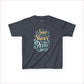 Kids Inspirational Tee: ’The Sun Always Shines After the Rain’ - Heather Navy / XS - Kids clothes