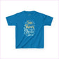 Kids Inspirational Tee: ’The Sun Always Shines After the Rain’ - Sapphire / XS - Kids clothes