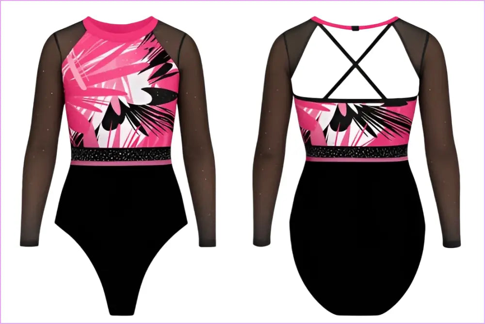 MIDNIGHT VOLTAGE GYMNASTICS COMPETITION LEOTARD - GYMNASTICS LEOTARDS