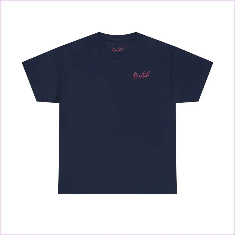 Motivational Unisex Heavy Cotton Tee - ’Don’t Stop Until You’re Proud’ - Navy / S - T-Shirt