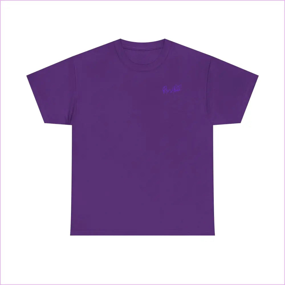 Motivational Unisex Heavy Cotton Tee - ’Struggle but Never Quit’ - Purple / S - T-Shirt