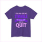 Motivational Unisex Heavy Cotton Tee - ’Struggle but Never Quit’ - T-Shirt