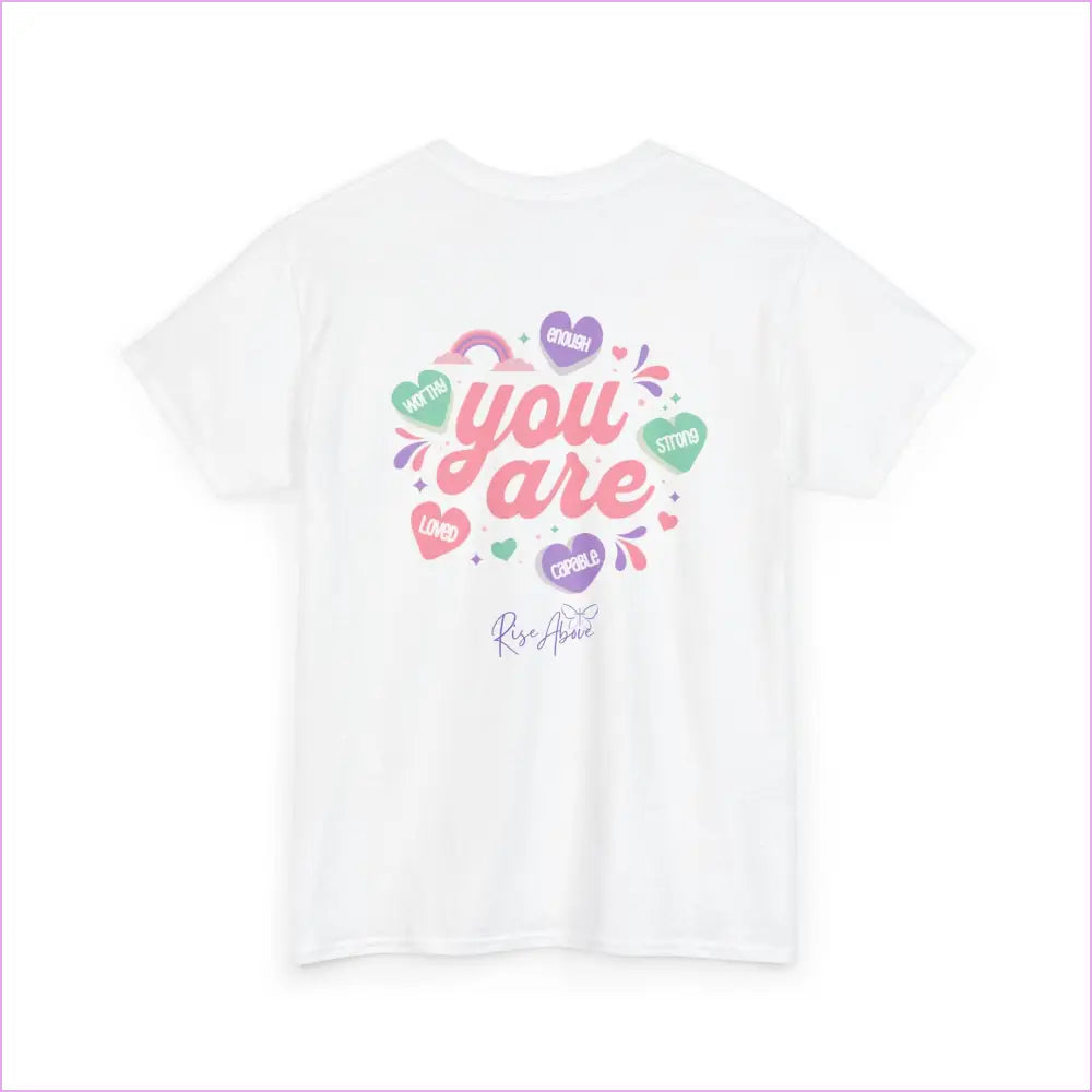 Motivational Unisex Heavy Cotton Tee - ’You Are’ Uplifting Message - T-Shirt