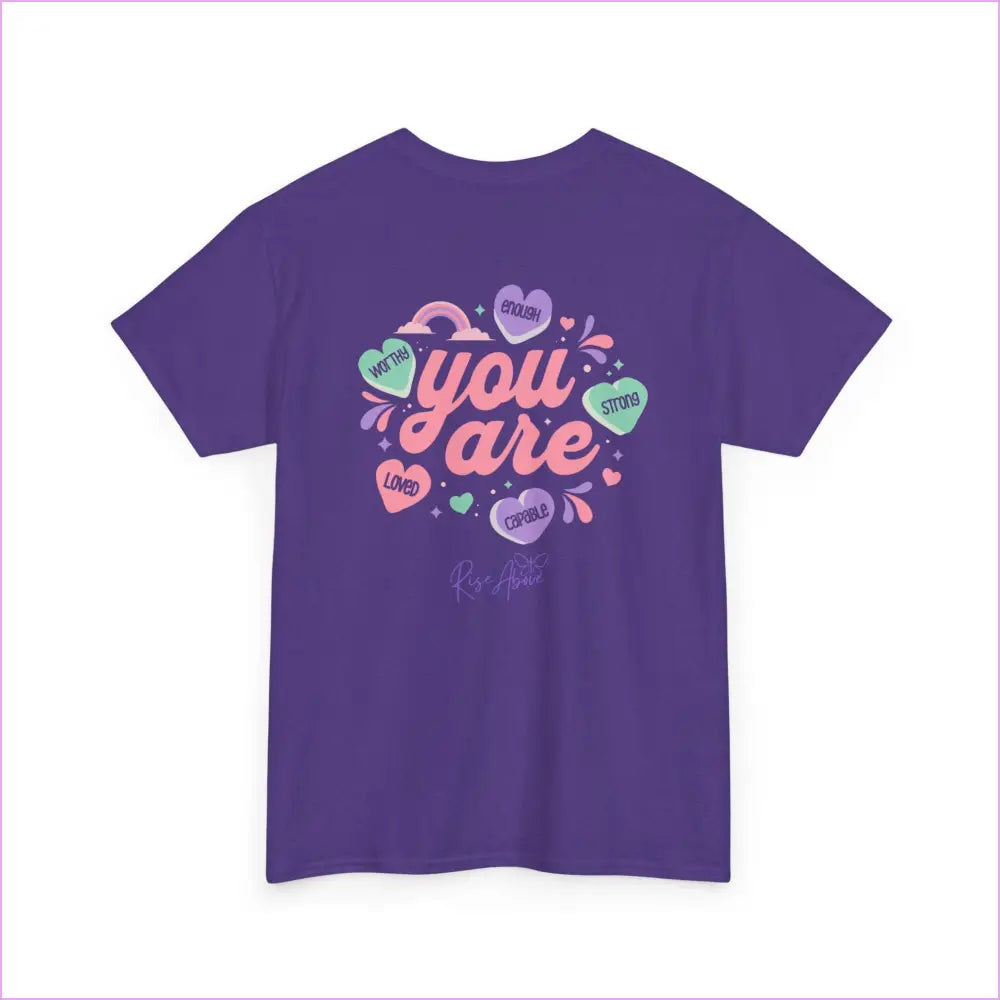 Motivational Unisex Heavy Cotton Tee - ’You Are’ Uplifting Message - T-Shirt