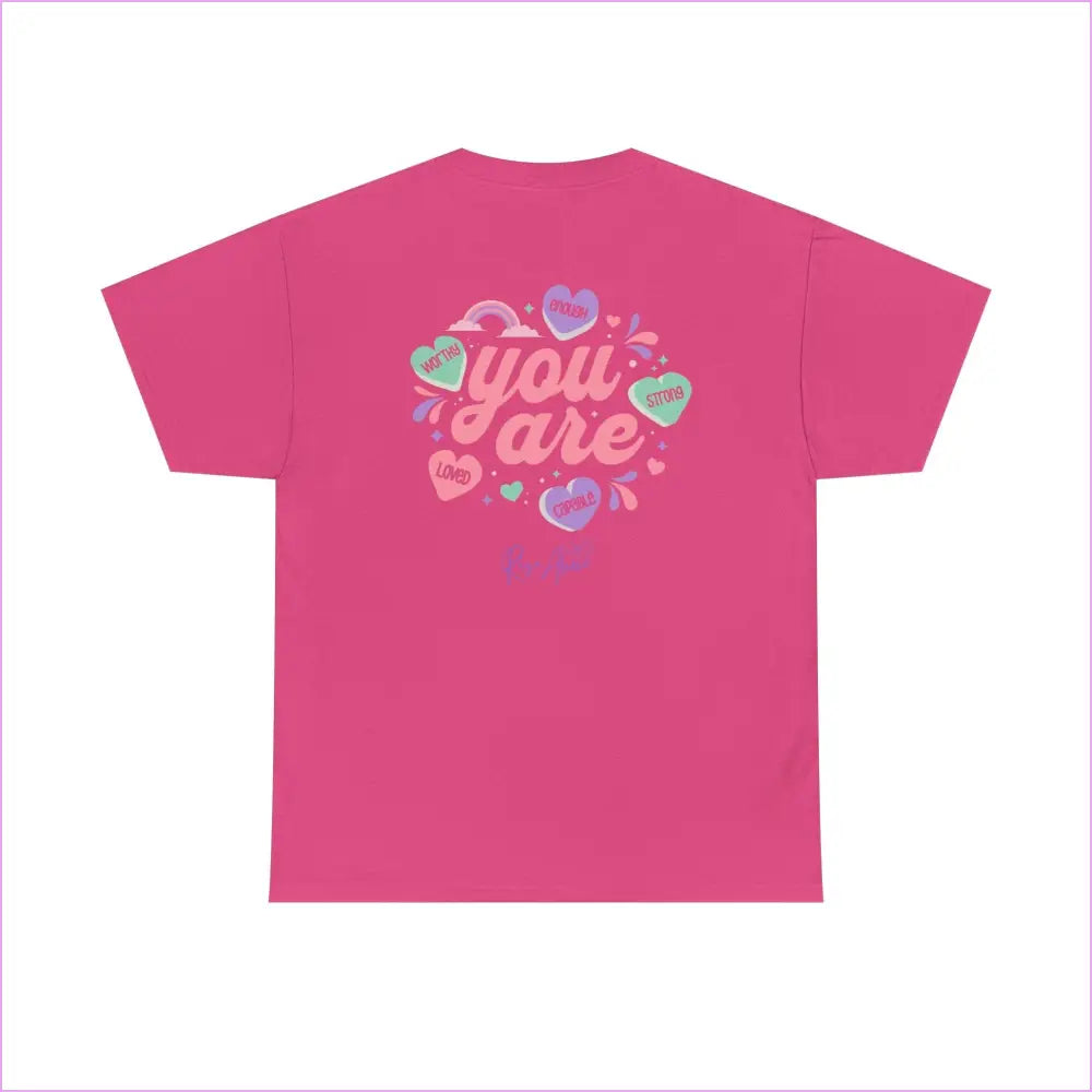 Motivational Unisex Heavy Cotton Tee - ’You Are’ Uplifting Message - T-Shirt