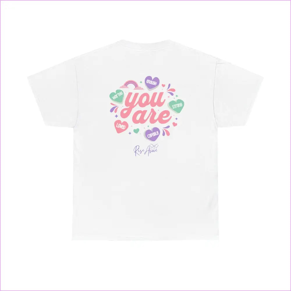 Motivational Unisex Heavy Cotton Tee - ’You Are’ Uplifting Message - T-Shirt