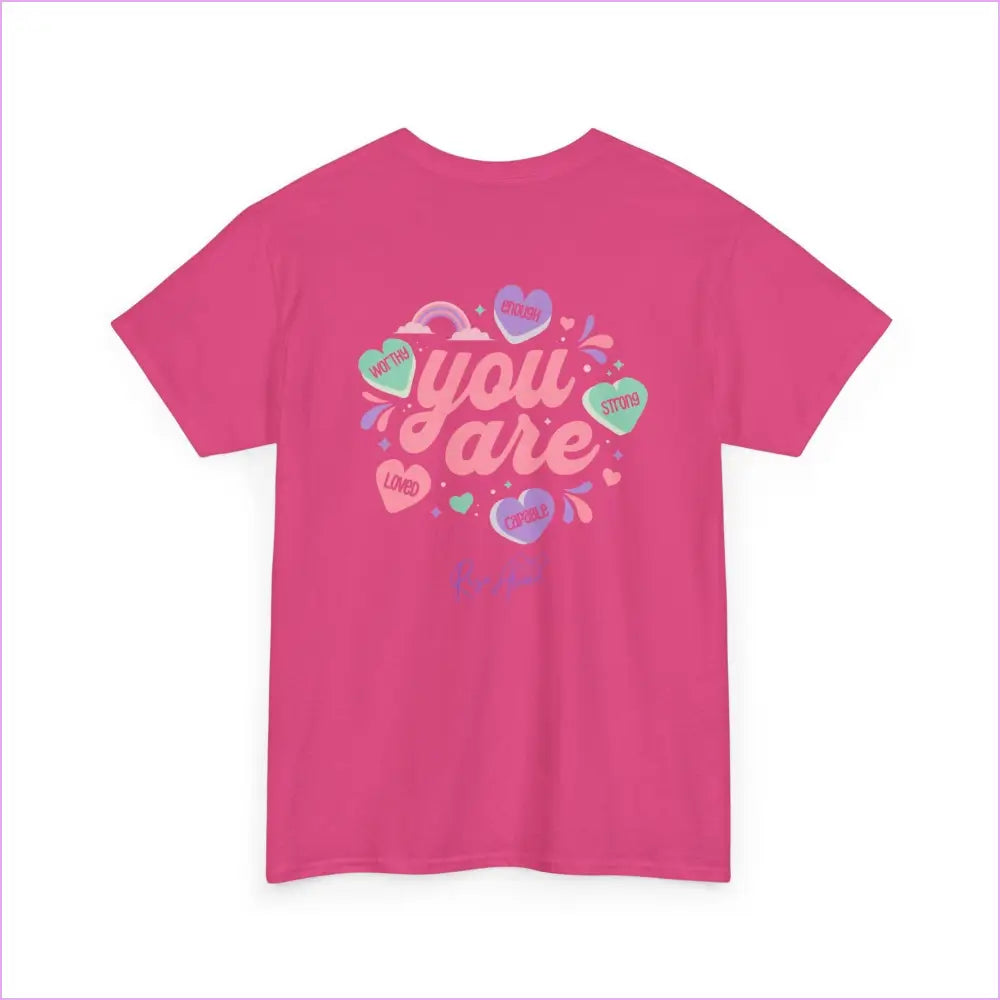 Motivational Unisex Heavy Cotton Tee - ’You Are’ Uplifting Message - T-Shirt