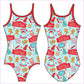 MRS CLAUS BAKE SHOPPE GYMNASTICS LEOTARD - GYMNASTICS LEOTARDS