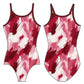 PAINTED RED GYMNASTICS LEOTARD