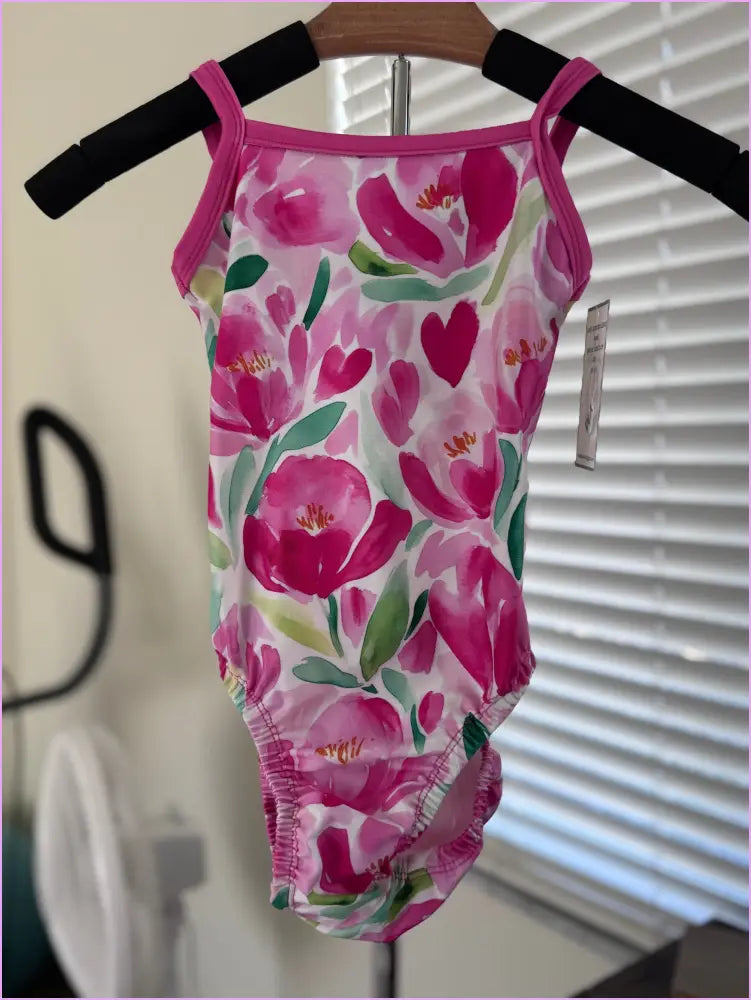 PEONIES GYMNASTICS LEOTARD - GYMNASTICS LEOTARDS