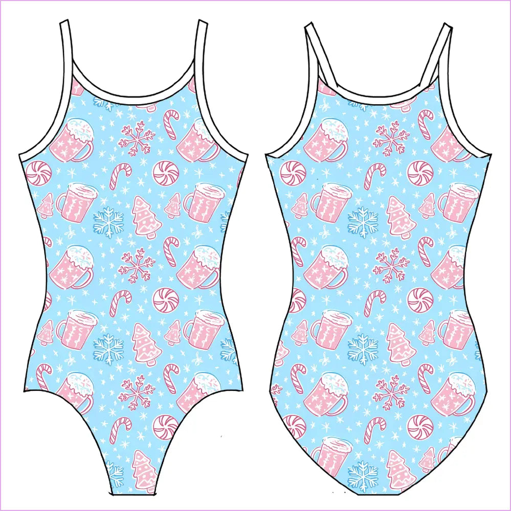 PEPPERMINT COCOA GYMNASTICS LEOTARD - GYMNASTICS LEOTARDS