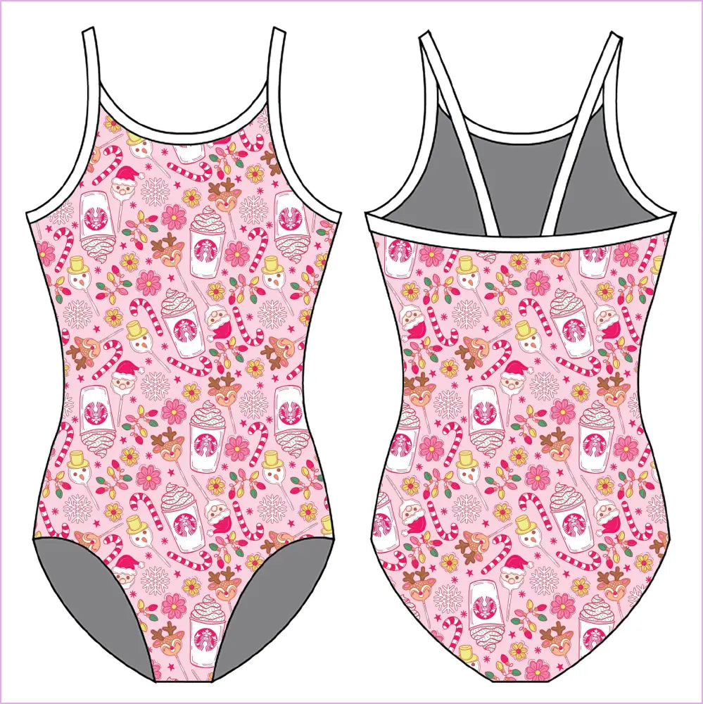 PEPPERMINT STARBIES GYMNASTICS LEOTARD - GYMNASTICS LEOTARDS