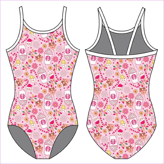PEPPERMINT STARBIES GYMNASTICS LEOTARD - GYMNASTICS LEOTARDS