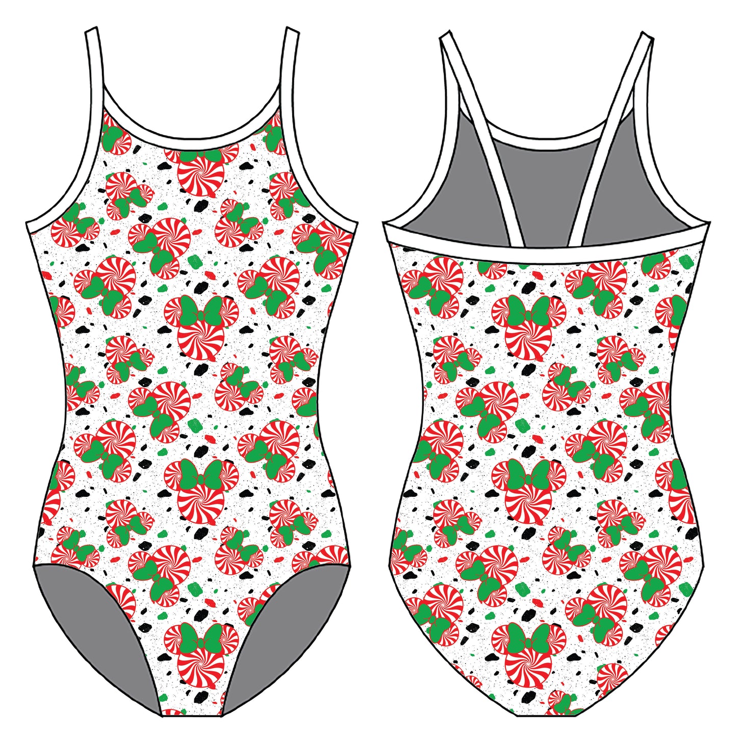 PEPPERMINT MOUSE GYMNASTICS LEOTARD