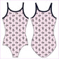 PINK AND BLACK FLORAL GYMNASTICS LEOTARD - GYMNASTICS LEOTARDS