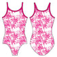 PINK PALM TREES GYMNASTICS LEOTARD