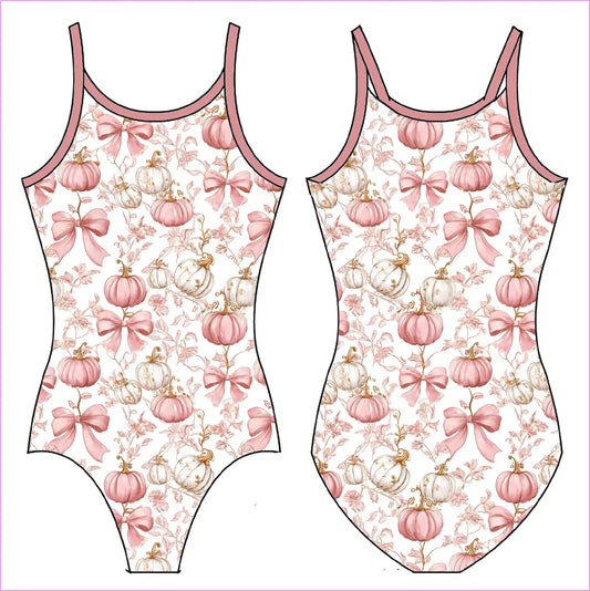 PUMPKIN COQUETTE GYMNASTICS LEOTARD - GYMNASTICS LEOTARDS