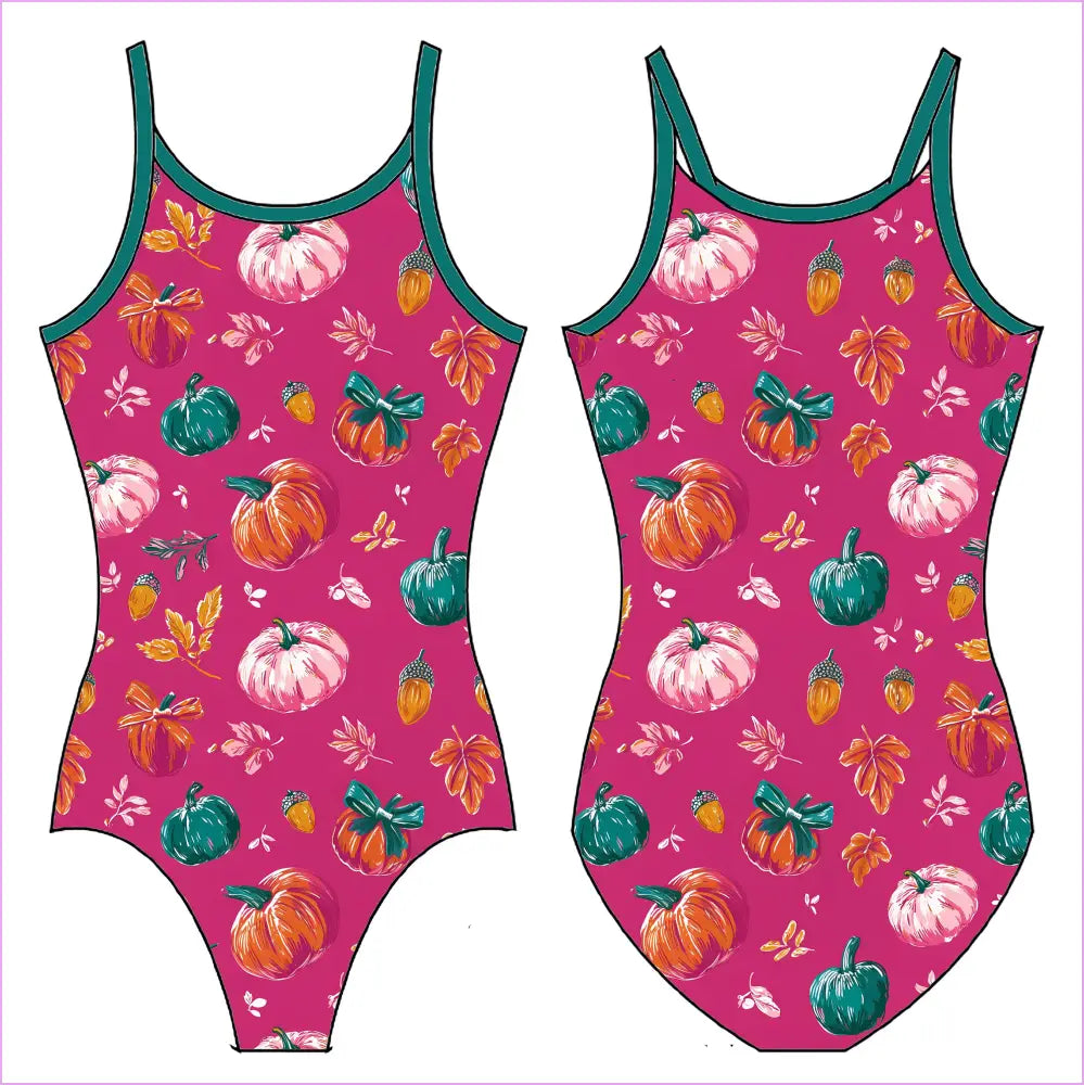 PUMPKIN PATCH GYMNASTICS LEOTARD - GYMNASTICS LEOTARDS
