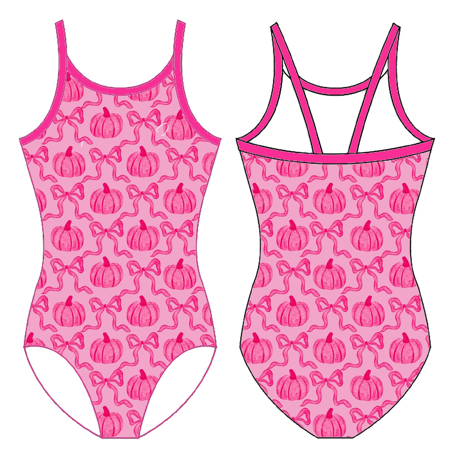 PUMPKIN COQUETTE GYMNASTICS LEOTARD