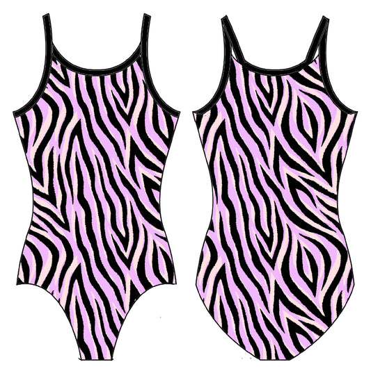 PURPLE TIGER GYMNASTICS LEOTARD