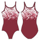 RED WAVES GYMNASTICS LEOTARD