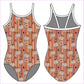 RETRO PUMPKINS GYMNASTICS LEOTARD - GYMNASTICS LEOTARDS