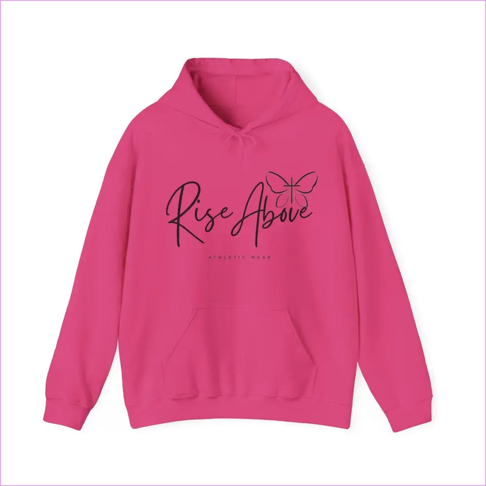 RISE ABOVE ADULT Unisex Heavy Blend™ Hooded Sweatshirt - Heliconia / S - Hoodie