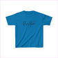 RISE ABOVE LOGO Kids Heavy Cotton™ Tee - Sapphire / XS - Kids clothes