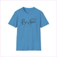 Rise Above Logo Unisex Softstyle T-Shirt - S / Heather Sapphire - T-Shirt