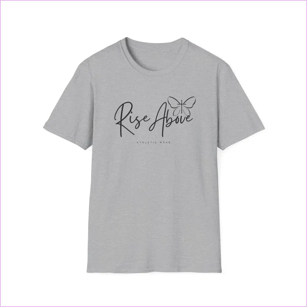 Rise Above Logo Unisex Softstyle T-Shirt - XS / Sport Grey - T-Shirt