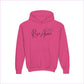 RISE ABOVE Youth Heavy Blend Hooded Sweatshirt - Heliconia / S - Kids clothes