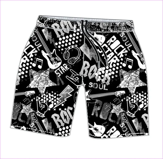 ROCK N ROLL MENS TRAINING SHORTS - MENS SHORTS