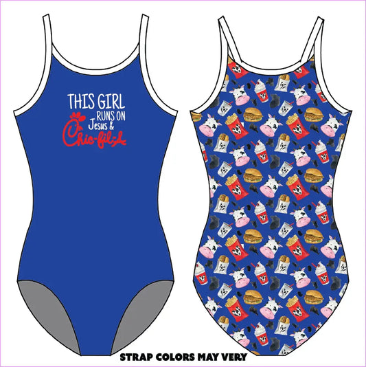 RUNS ON CHICKA GYMNASTICS LEOTARD - GYMNASTICS LEOTARDS