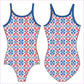 RWB DAMASK GYMNASTICS LEOTARD - GYMNASTICS LEOTARDS
