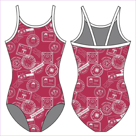 SANTA MAIL GYMNASTICS LEOTARD - GYMNASTICS LEOTARDS
