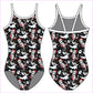 SANTA SKULLY GYMNASTICS LEOTARD - GYMNASTICS LEOTARDS
