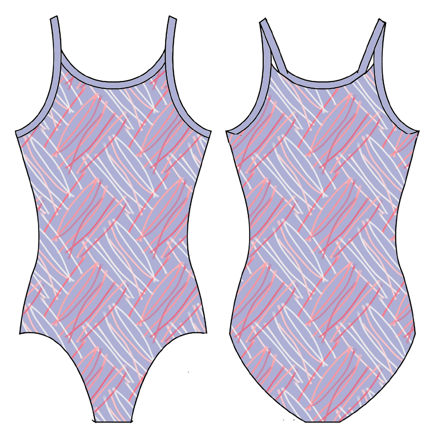SCRIBBLES GYMNASTICS LEOTARD