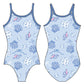 SEASHELL COQUETTE GYMNASTICS LEOTARD
