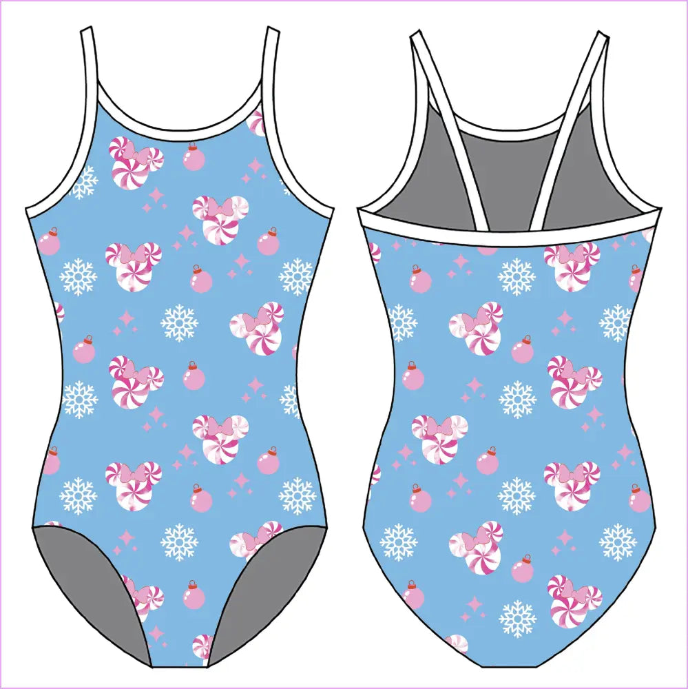 SNOWFLAKE MOUSE GYMNASTICS LEOTARD - GYMNASTICS LEOTARDS