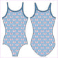 STRIPES AND BOWS GYMNASTICS LEOTARD - GYMNASTICS LEOTARDS