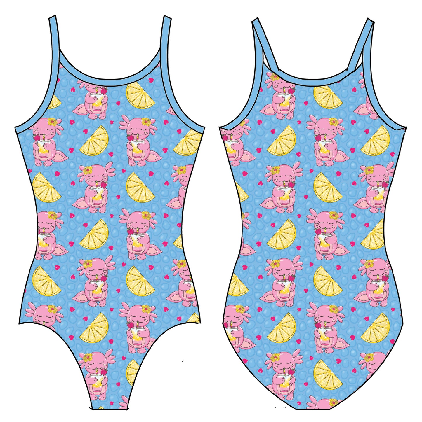 SUMMER AXOLOTL GYMNASTICS LEOTARD
