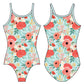SUMMER FLORAL GYMNASTICS LEOTARD