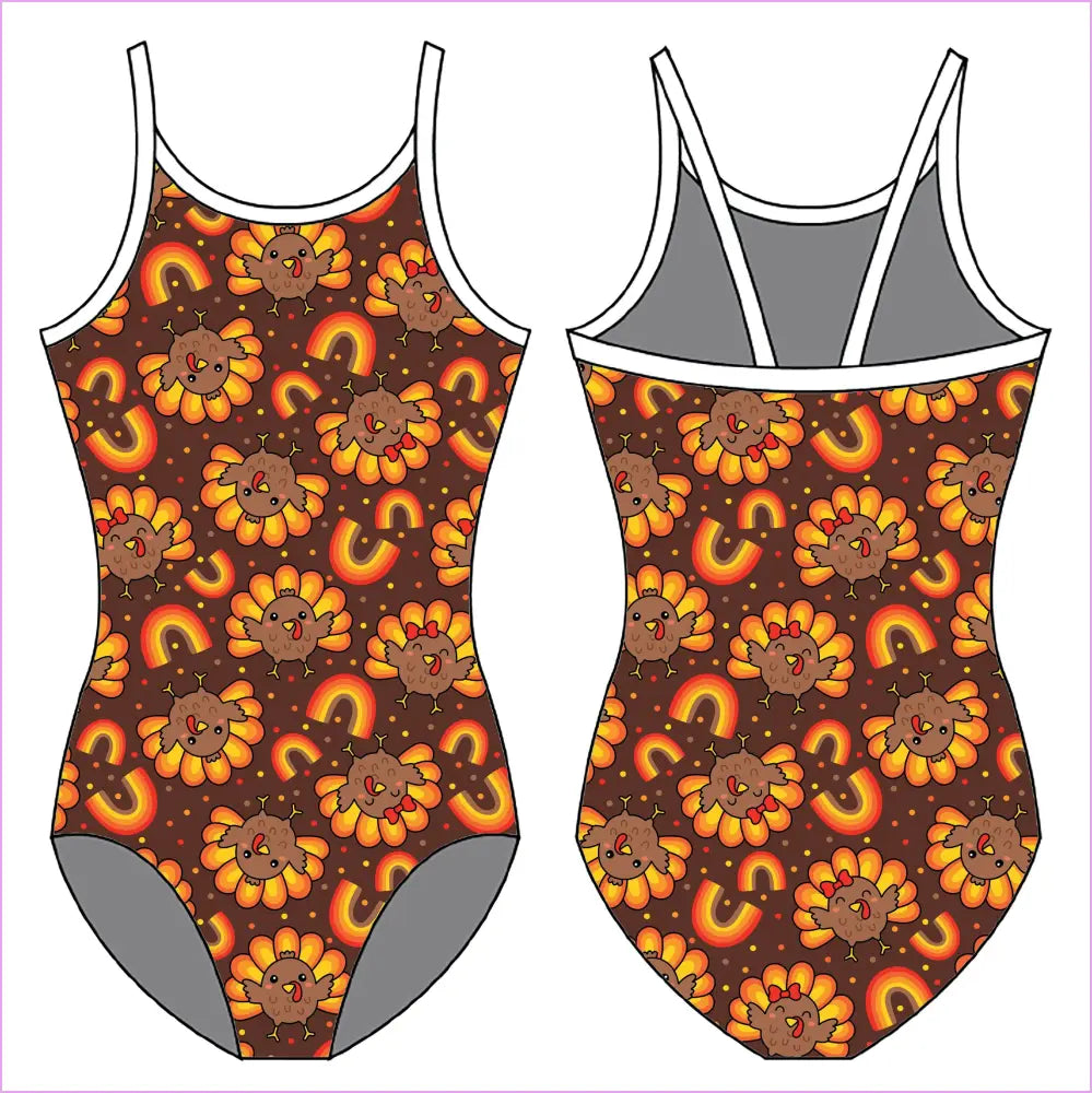 TURKEY TROT GYMNASTICS LEOTARD - GYMNASTICS LEOTARDS