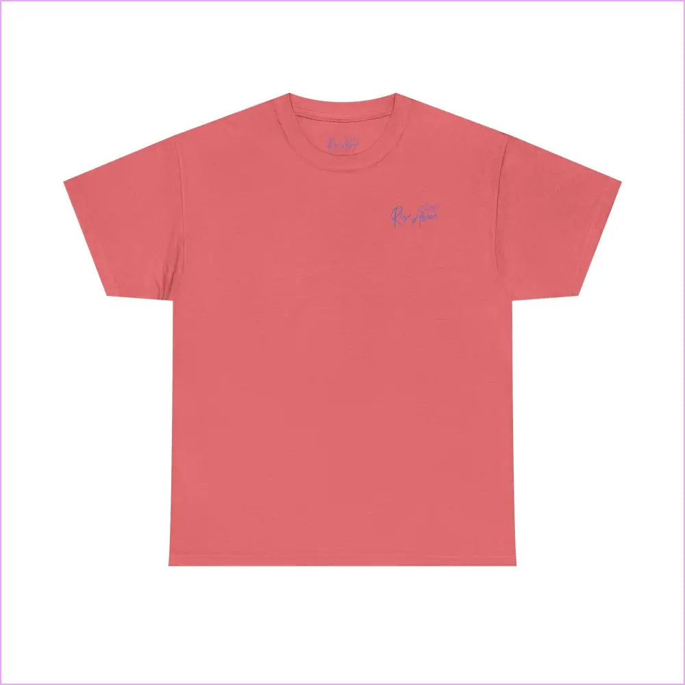 Unisex Heavy Cotton Tee - ’All is Not Lost’ Botanical Design - Coral Silk / S - T-Shirt